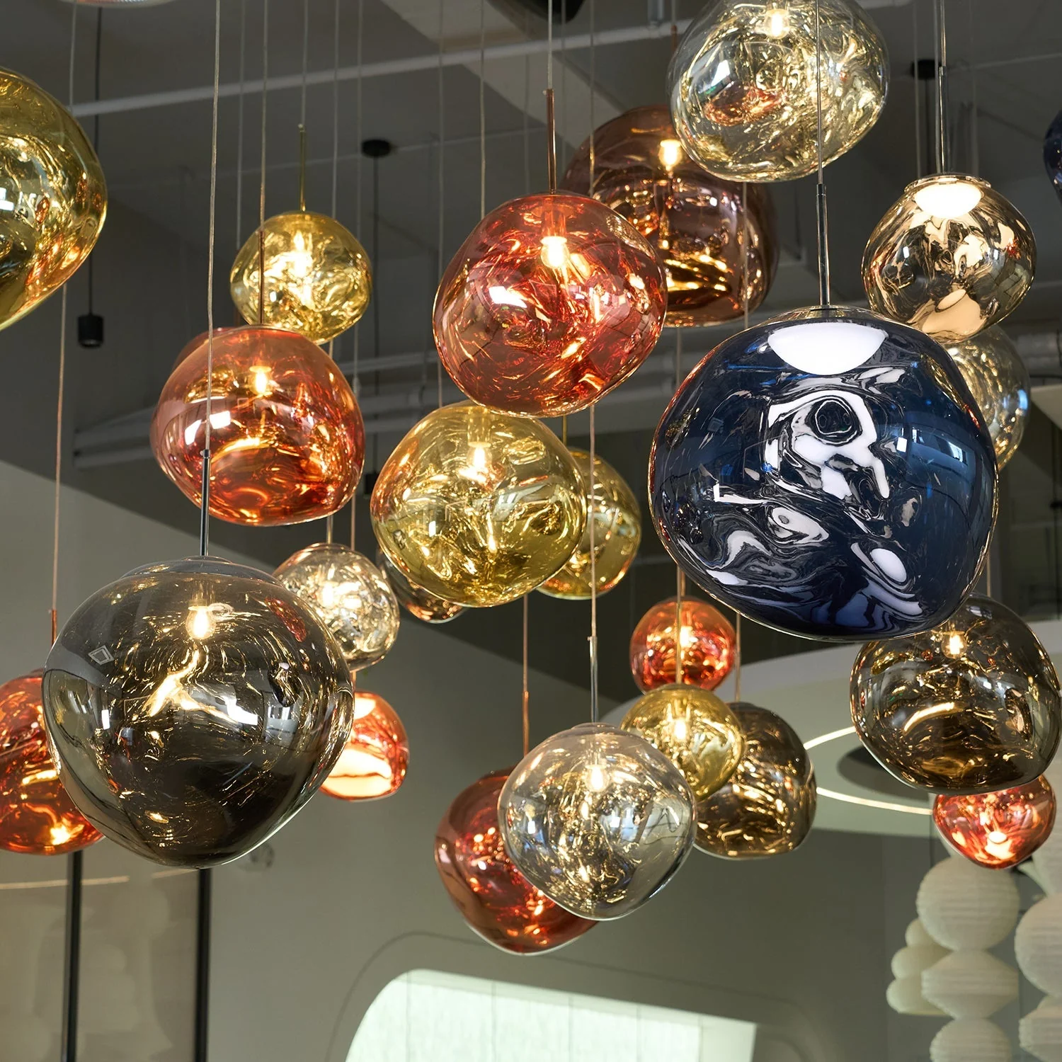 Multi Lava Round Chandelier - Image 6