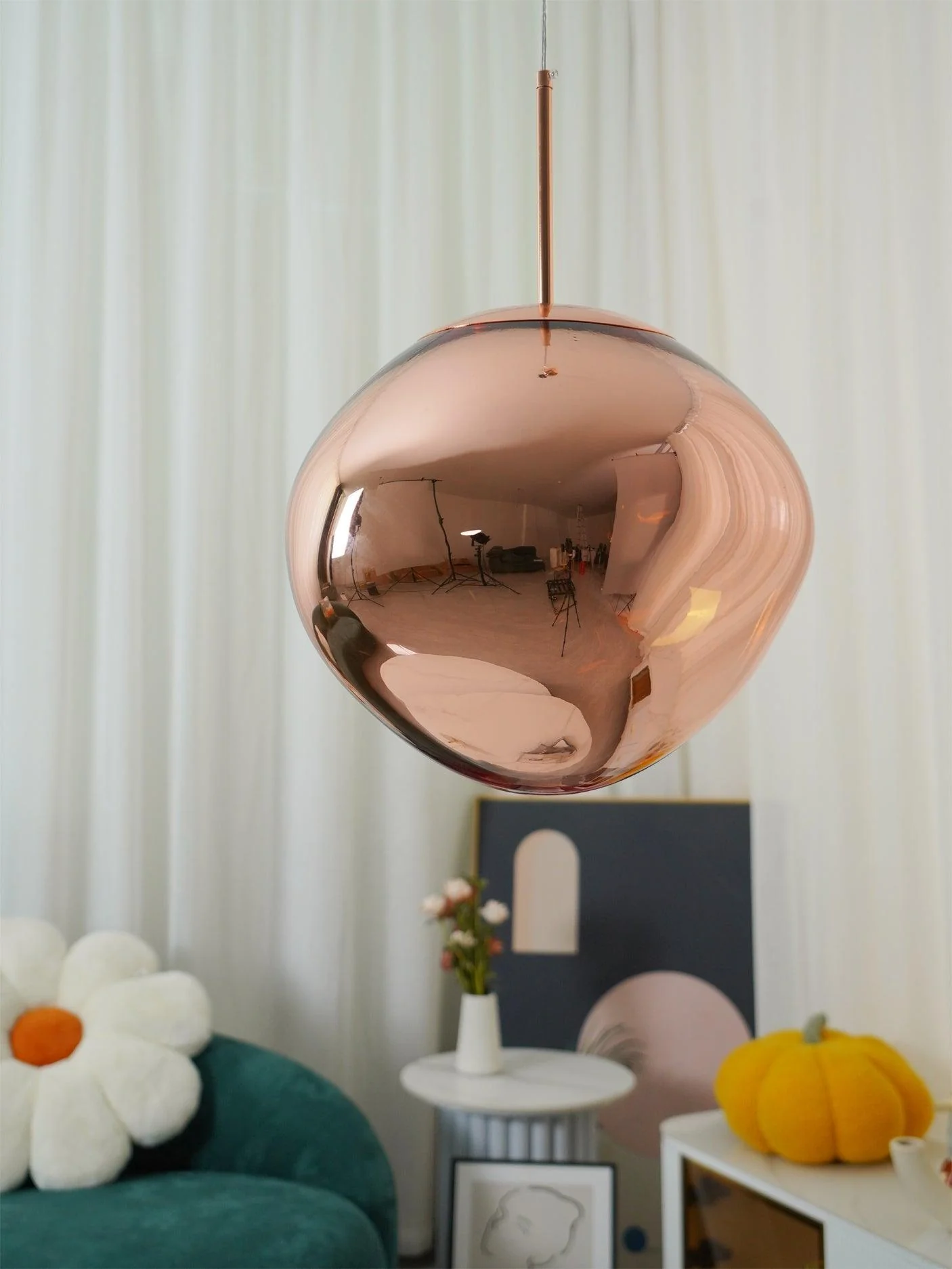 Multi Lava Round Chandelier - Image 64