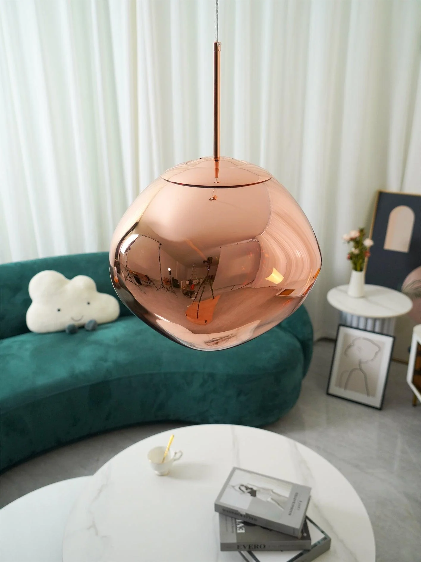 Multi Lava Round Chandelier - Image 65
