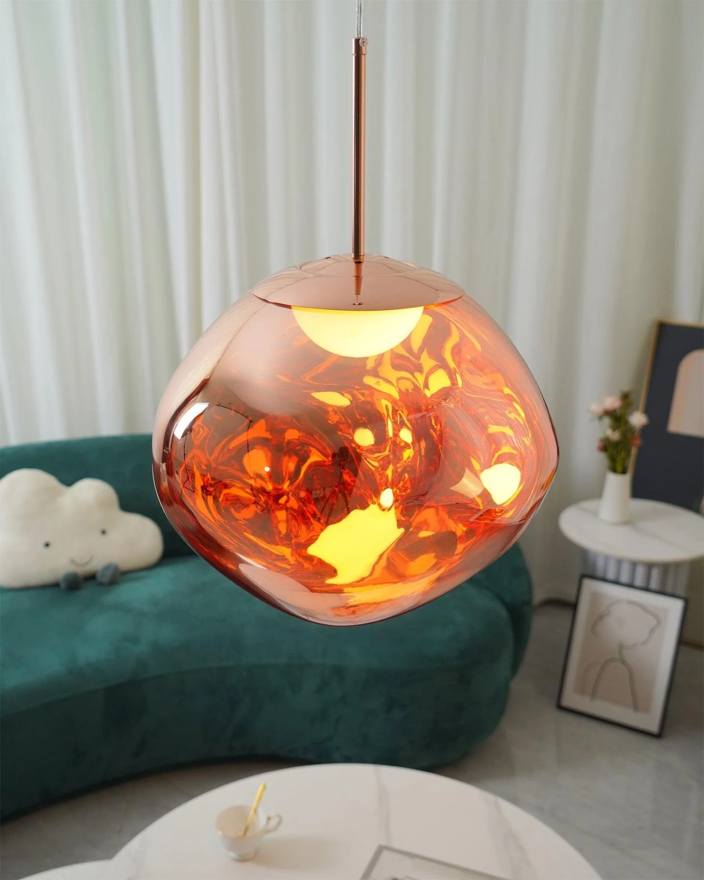 Multi Lava Round Chandelier - Image 66