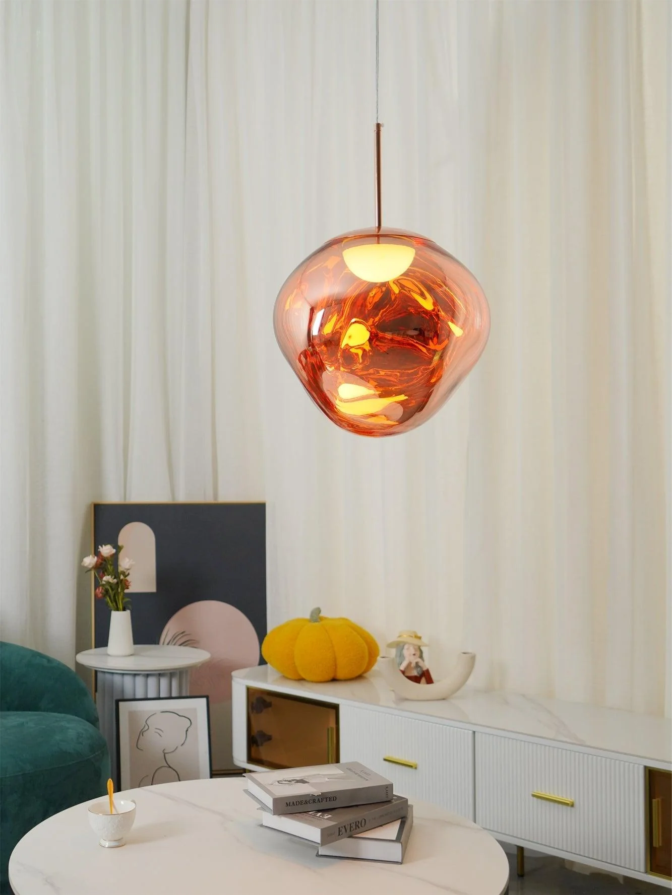 Multi Lava Round Chandelier - Image 67