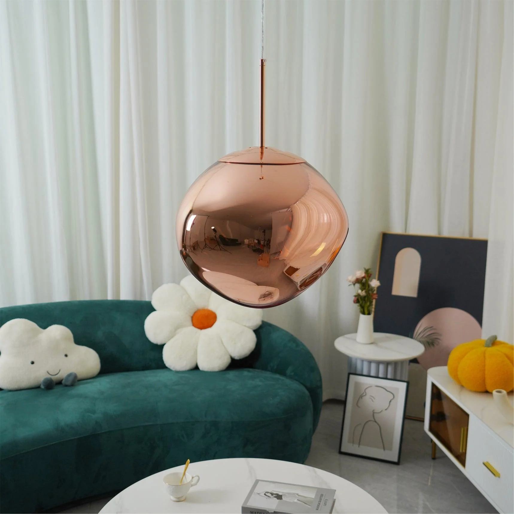 Multi Lava Round Chandelier - Image 69