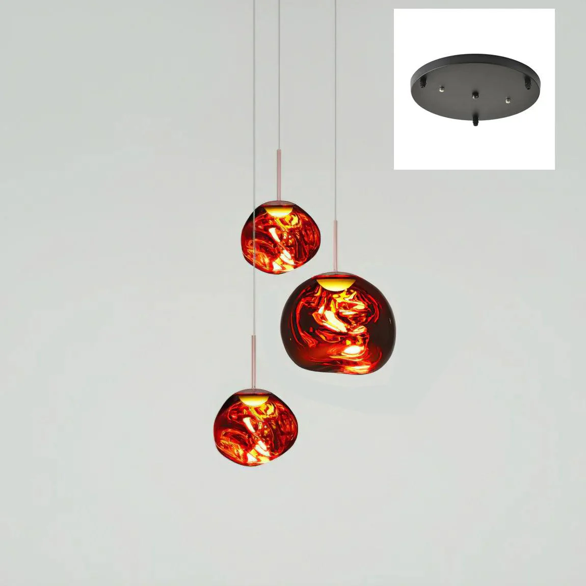Multi Lava Round Chandelier - Image 79