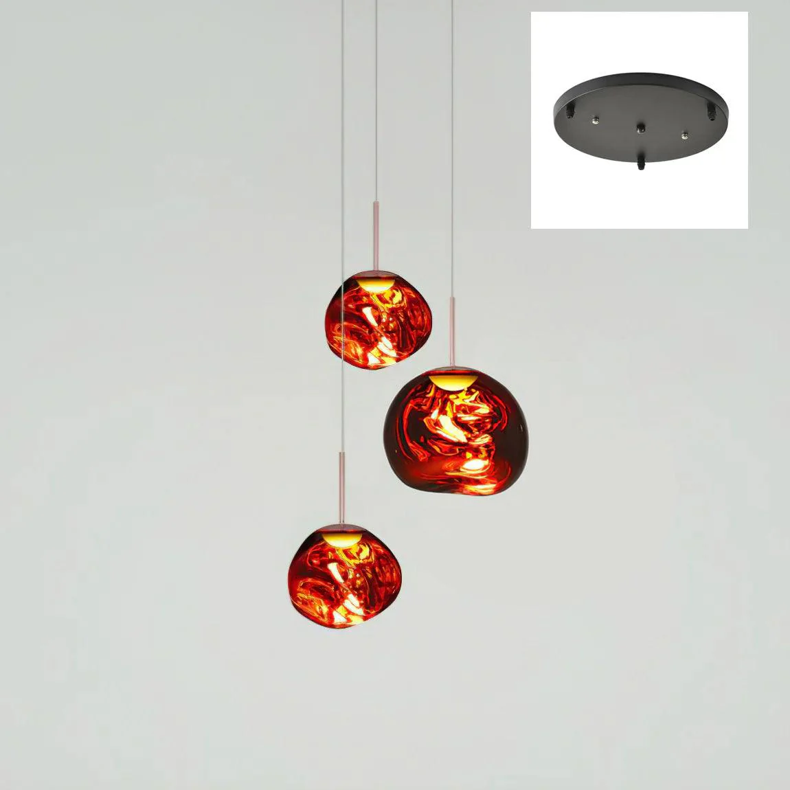 Multi Lava Round Chandelier - Image 86