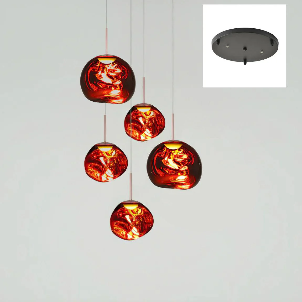 Multi Lava Round Chandelier - Image 87