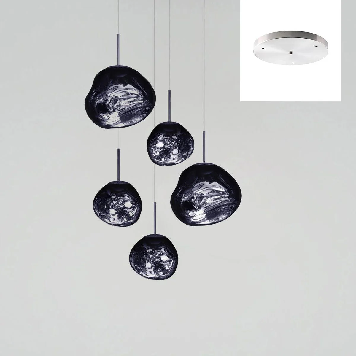 Multi Lava Round Chandelier - Image 89