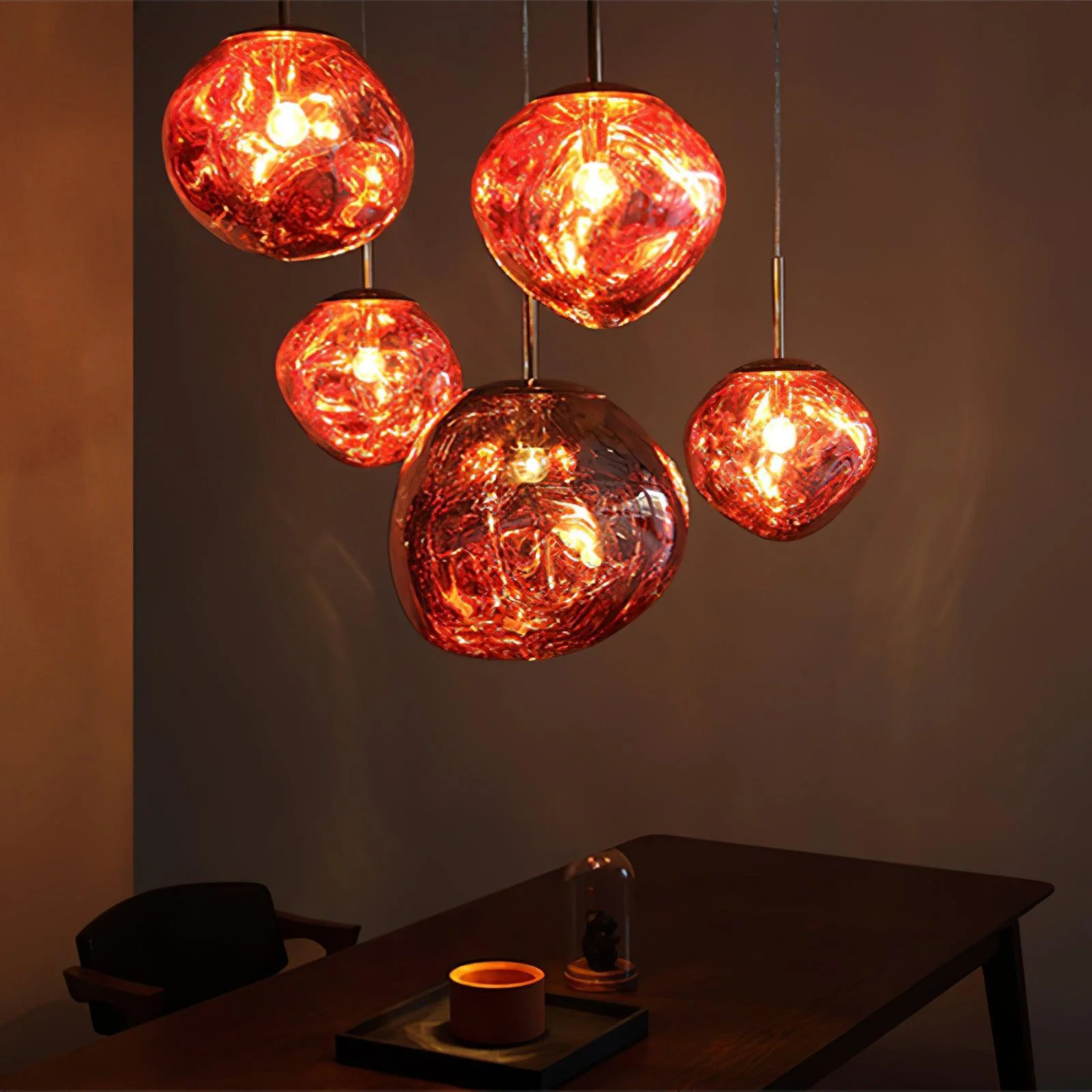 Multi Lava Round Chandelier - Image 9
