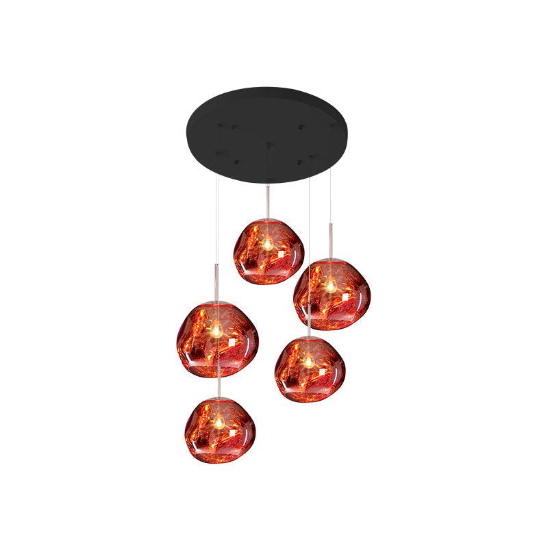 Multi Lava Round Chandelier - Image 93