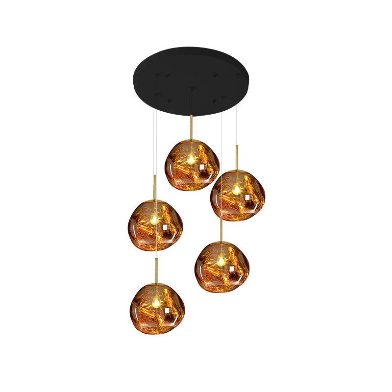Multi Lava Round Chandelier - Image 94