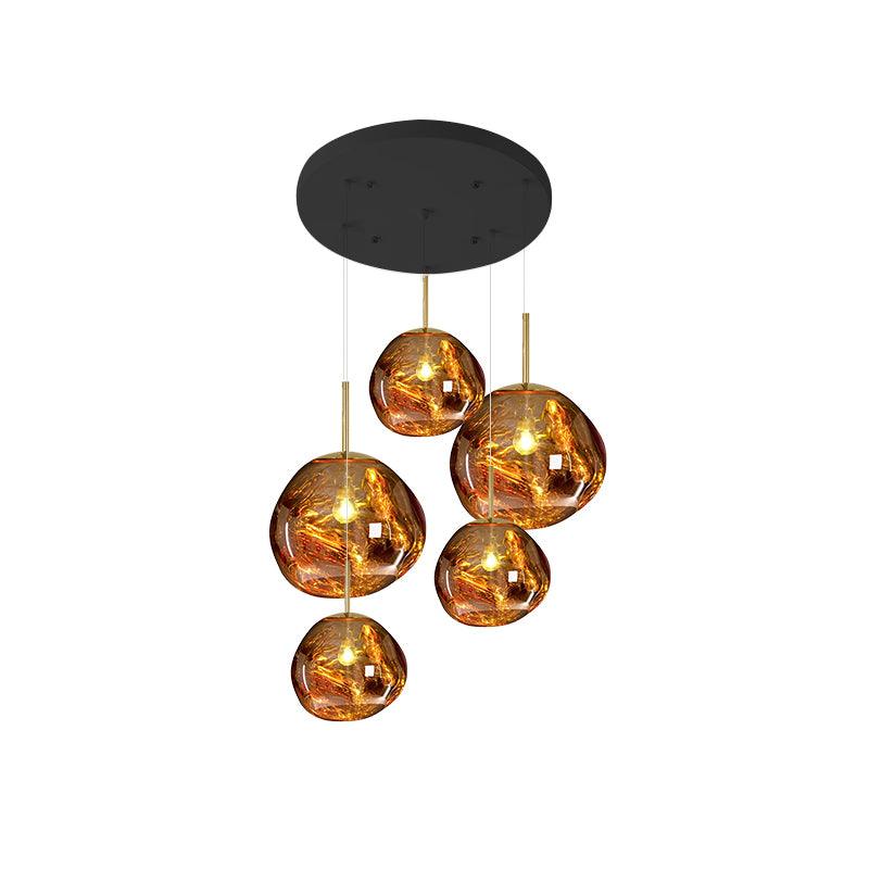 Multi Lava Round Chandelier - Image 96