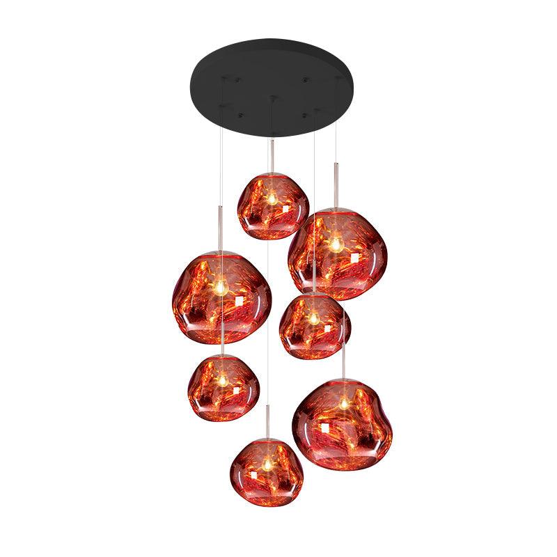 Multi Lava Round Chandelier - Image 97