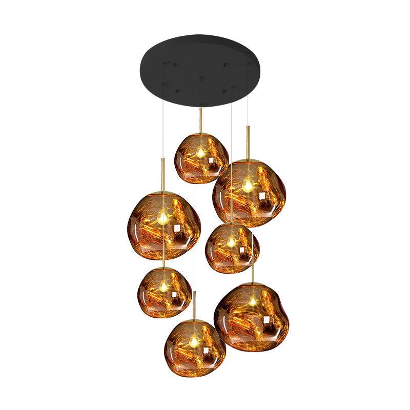 Multi Lava Round Chandelier - Image 98