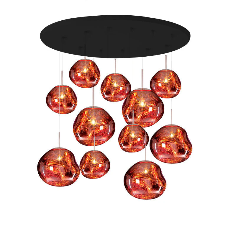 Multi Lava Round Chandelier - Image 99