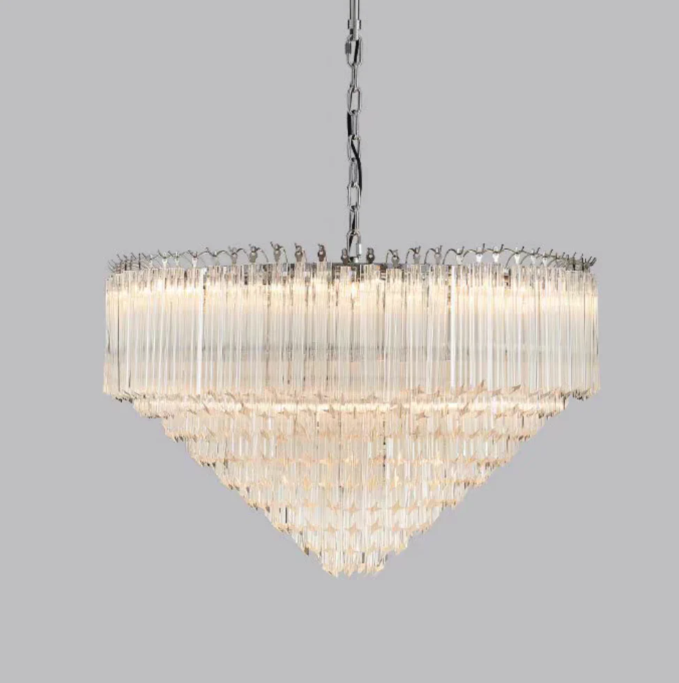 Multi-Tier Modern Light Luxury Crystal Rods Pendant Chandelier for Living Room/Bedroom/Foyer/Entrys - Image 10