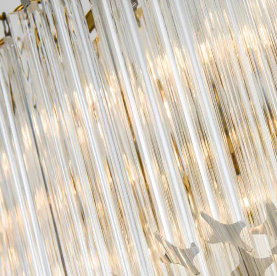 Multi-Tier Modern Light Luxury Crystal Rods Pendant Chandelier for Living Room/Bedroom/Foyer/Entrys - Image 11