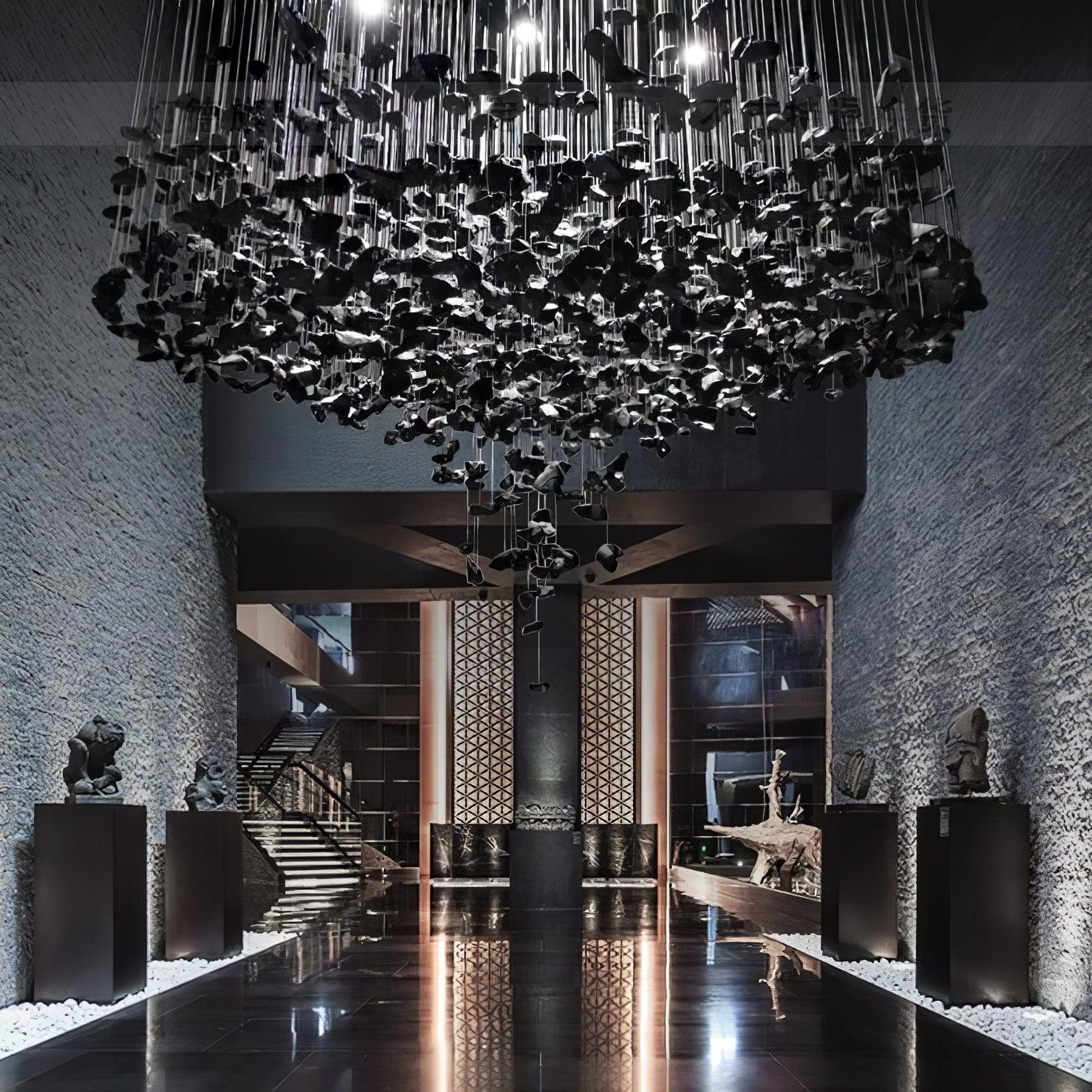 Crystal Stone Crystal Spiral Chandelier - Image 12