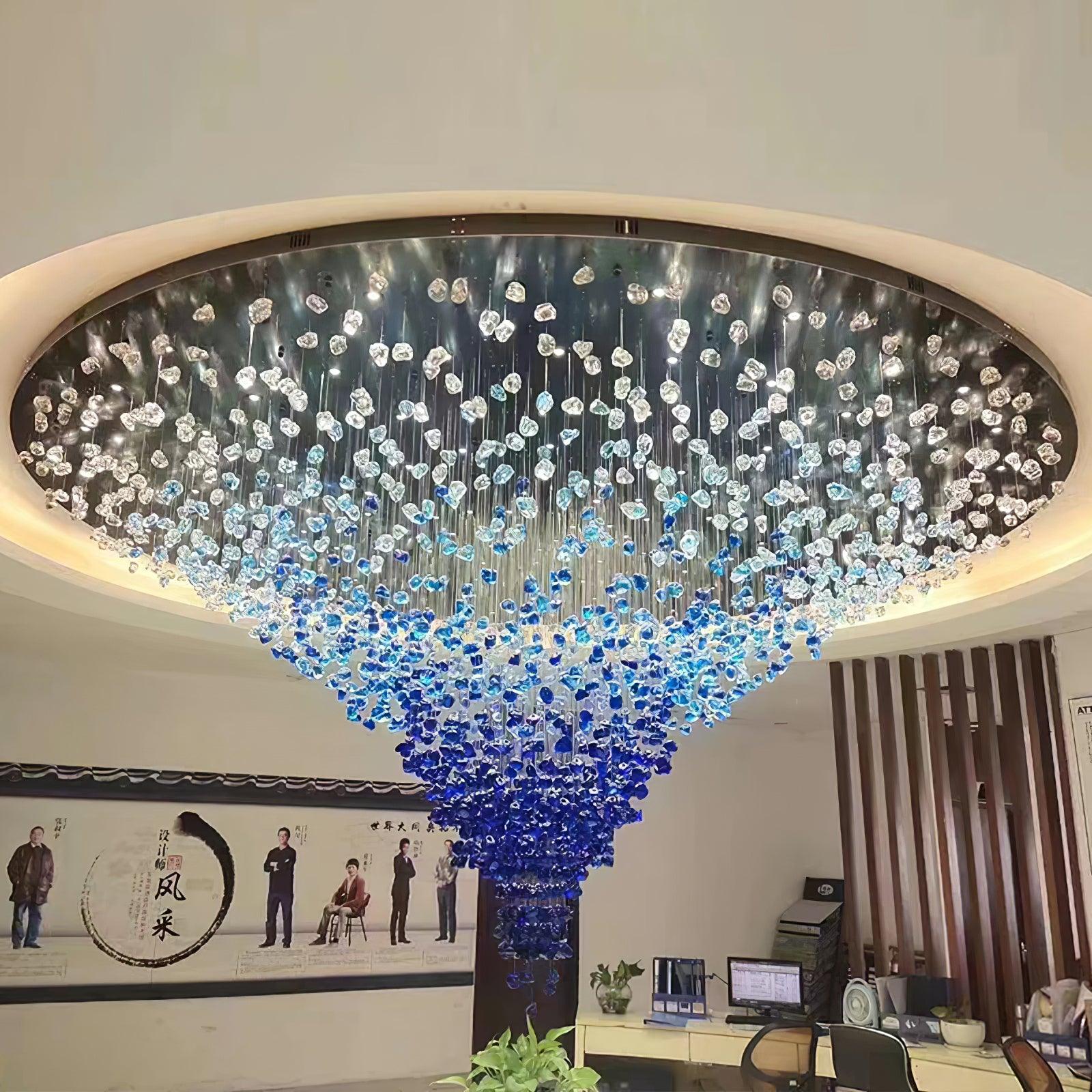 Crystal Stone Crystal Spiral Chandelier - Image 16