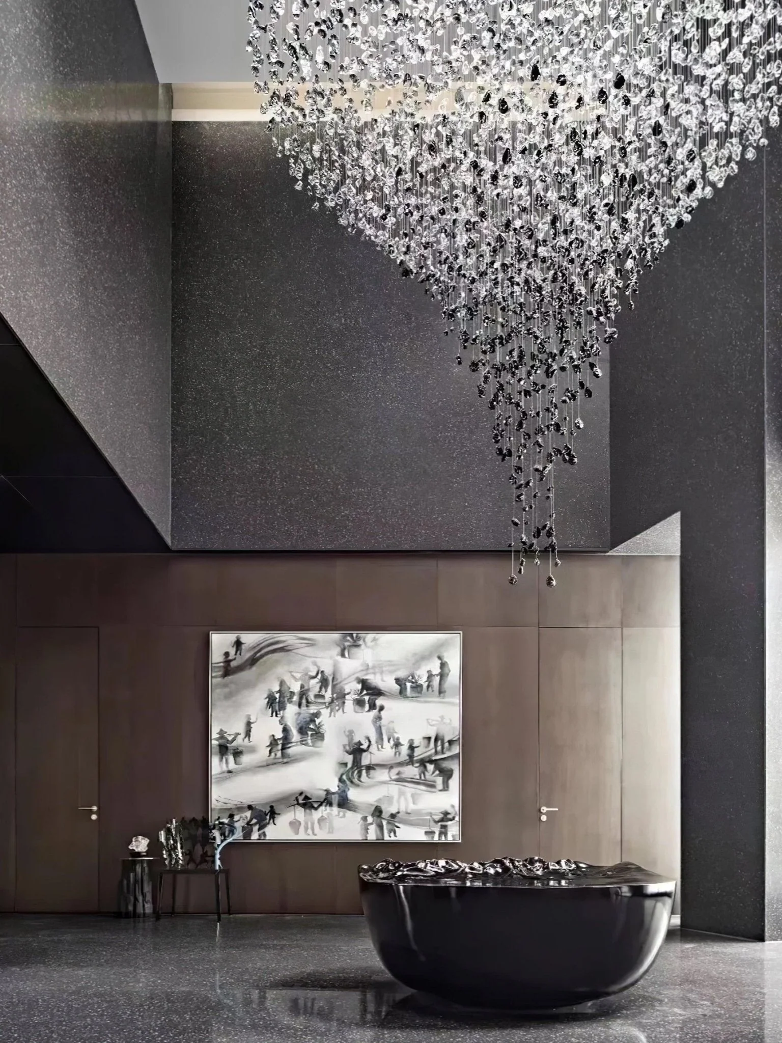 Crystal Stone Crystal Spiral Chandelier - Image 18