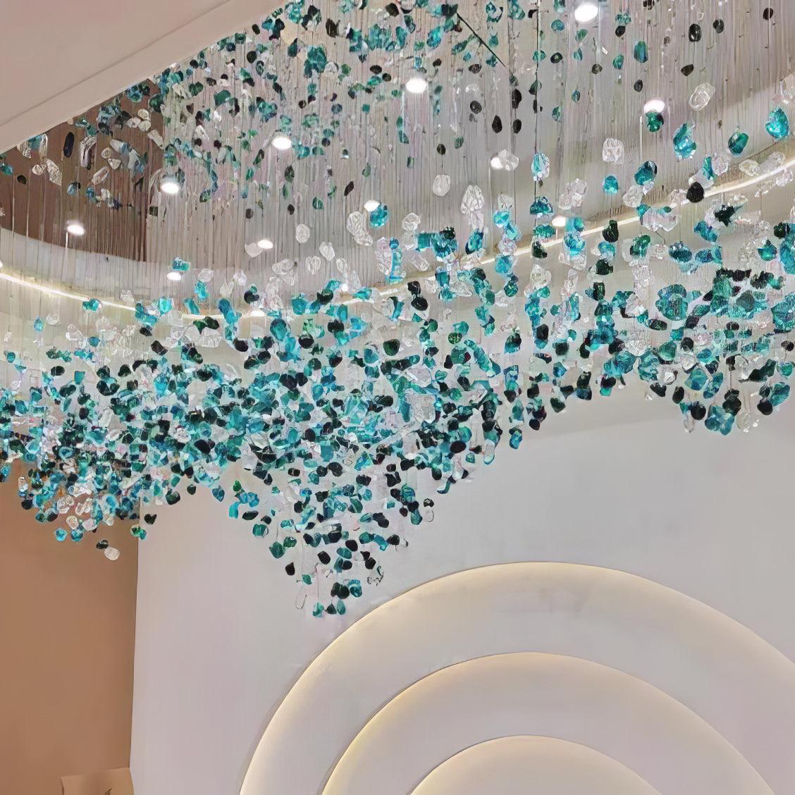 Crystal Stone Crystal Spiral Chandelier - Image 20