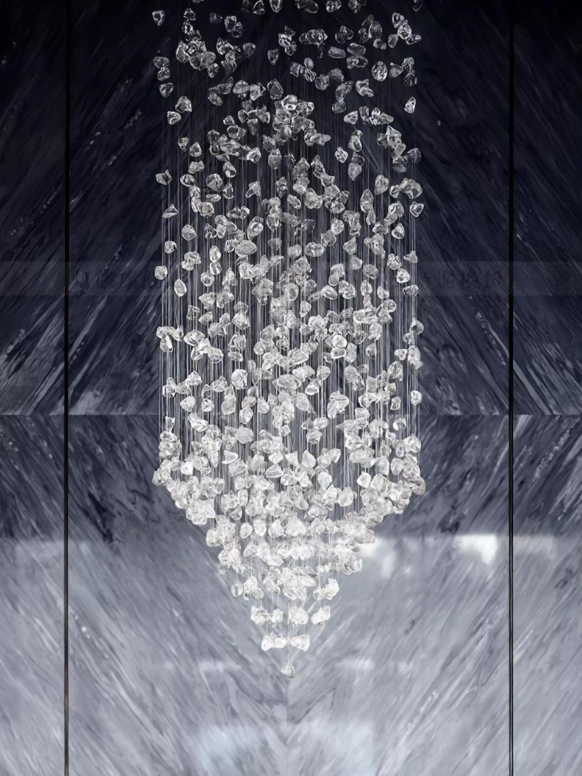 Crystal Stone Crystal Spiral Chandelier - Image 22
