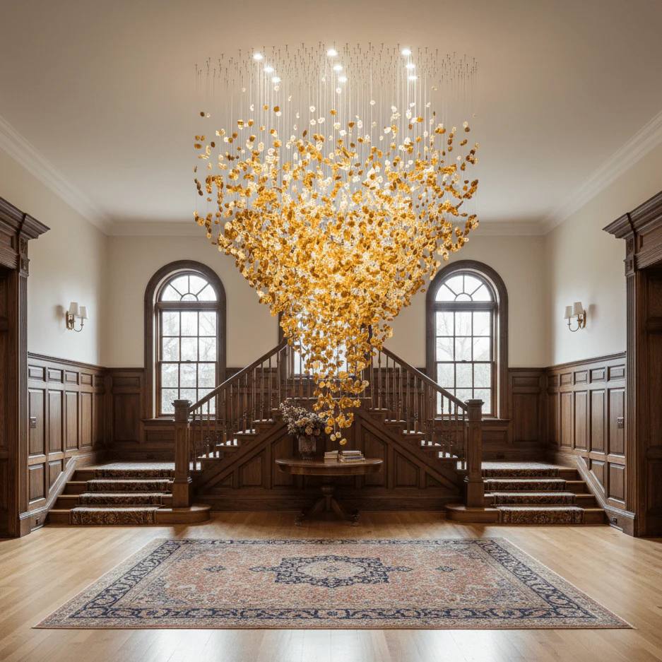 Crystal Stone Crystal Spiral Chandelier - Image 3