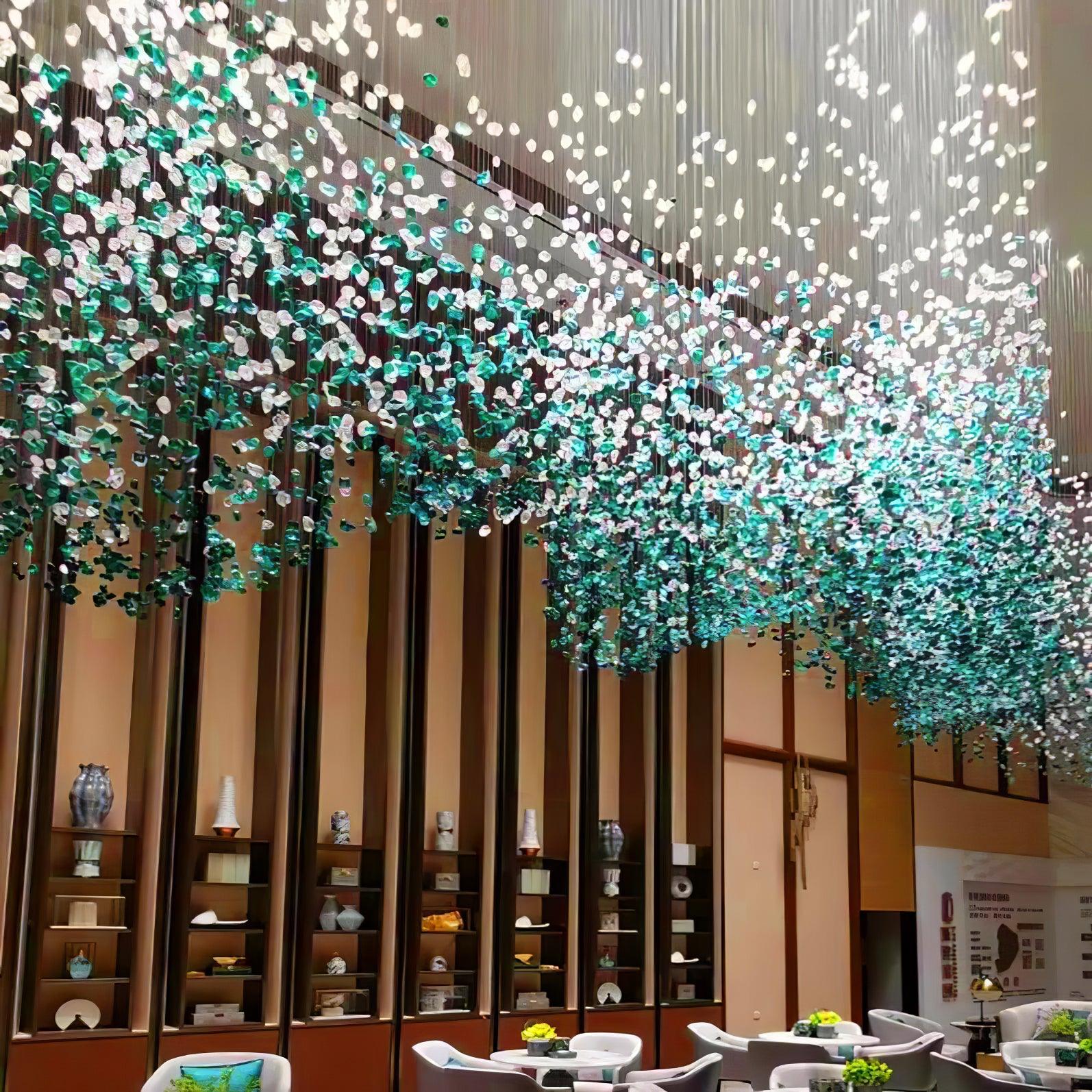 Crystal Stone Crystal Spiral Chandelier - Image 30