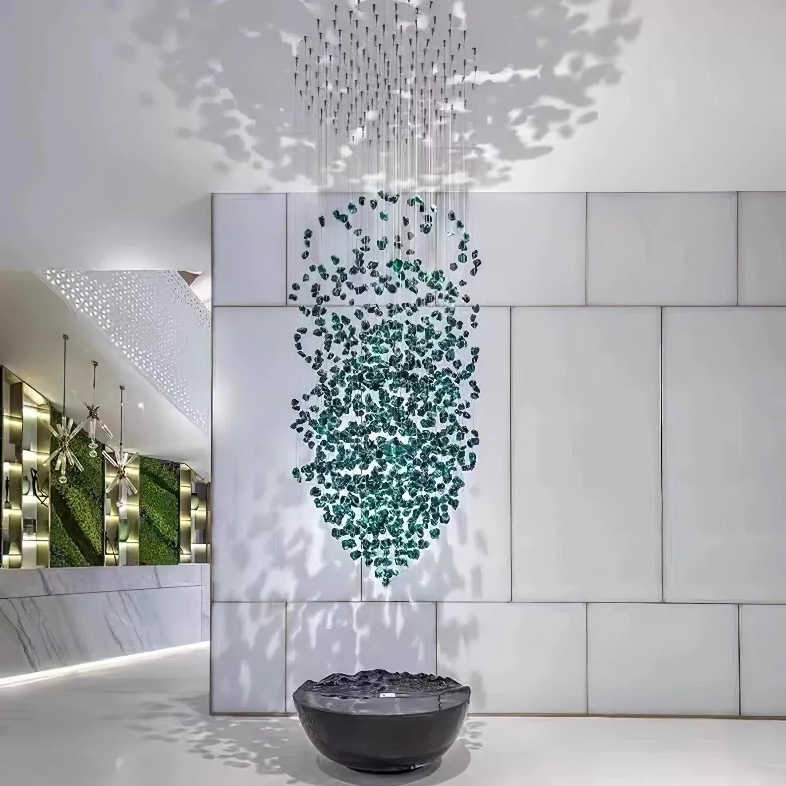 Crystal Stone Crystal Spiral Chandelier - Image 31