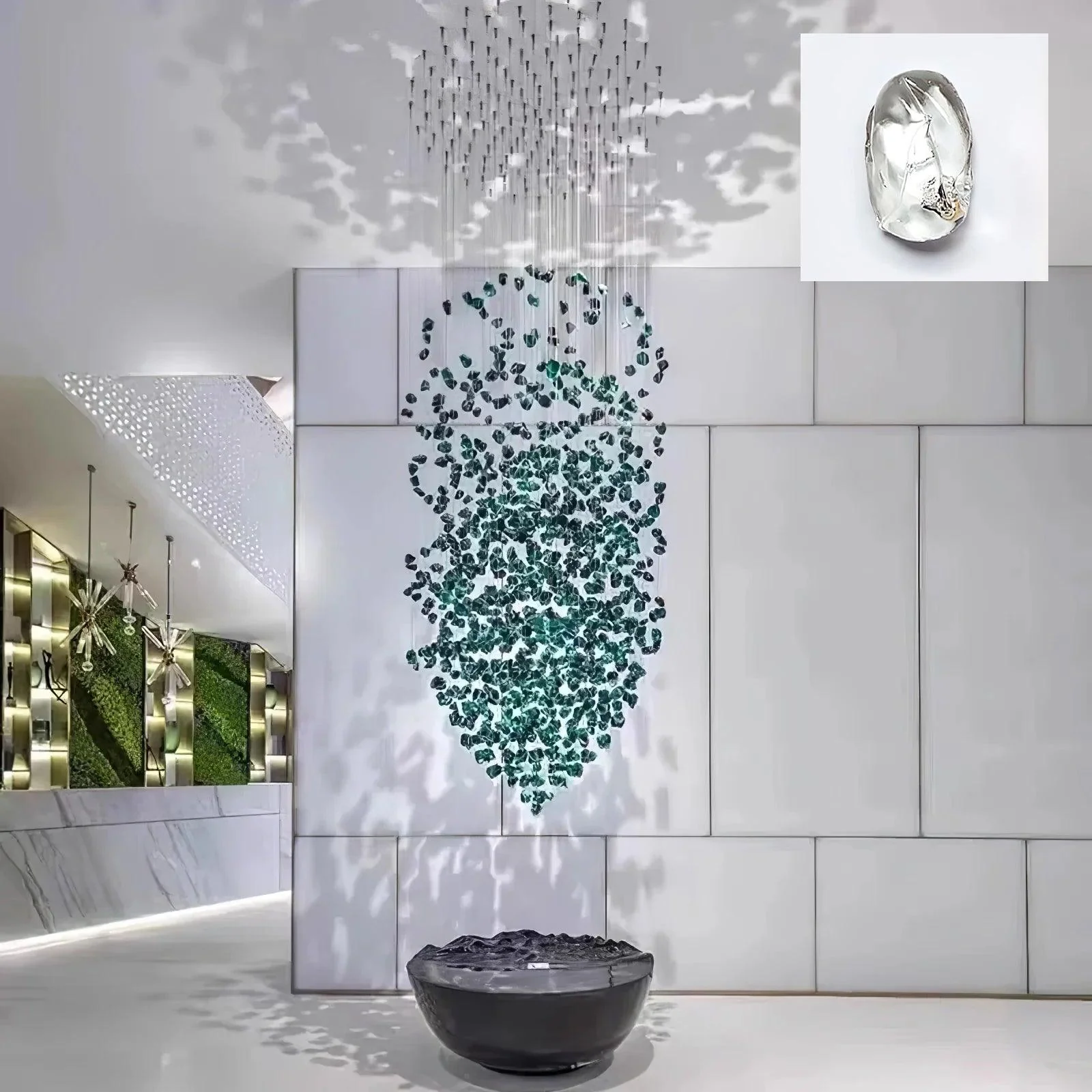 Crystal Stone Crystal Spiral Chandelier - Image 40