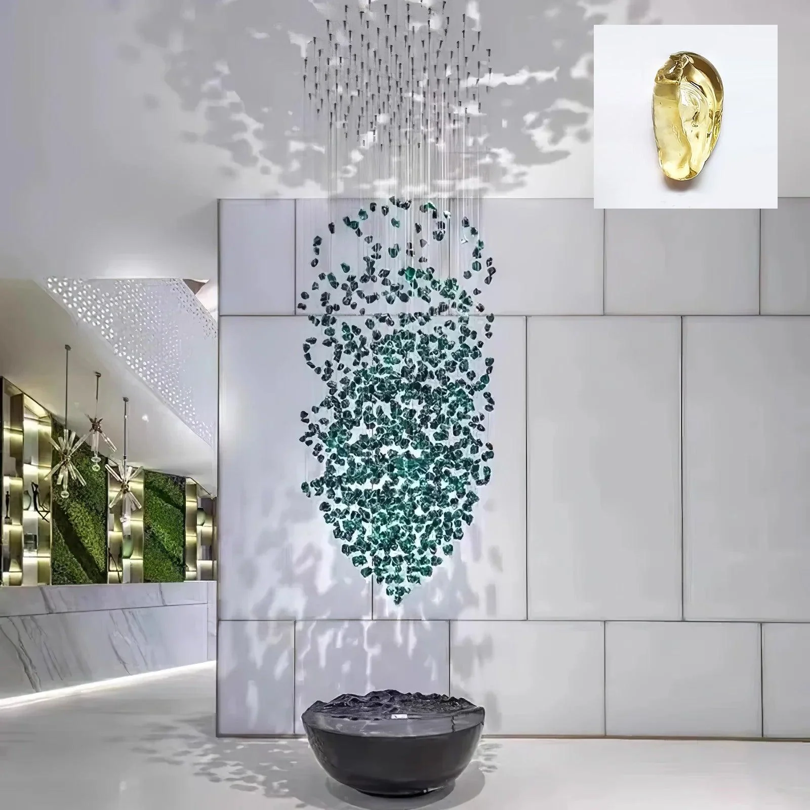 Crystal Stone Crystal Spiral Chandelier - Image 41
