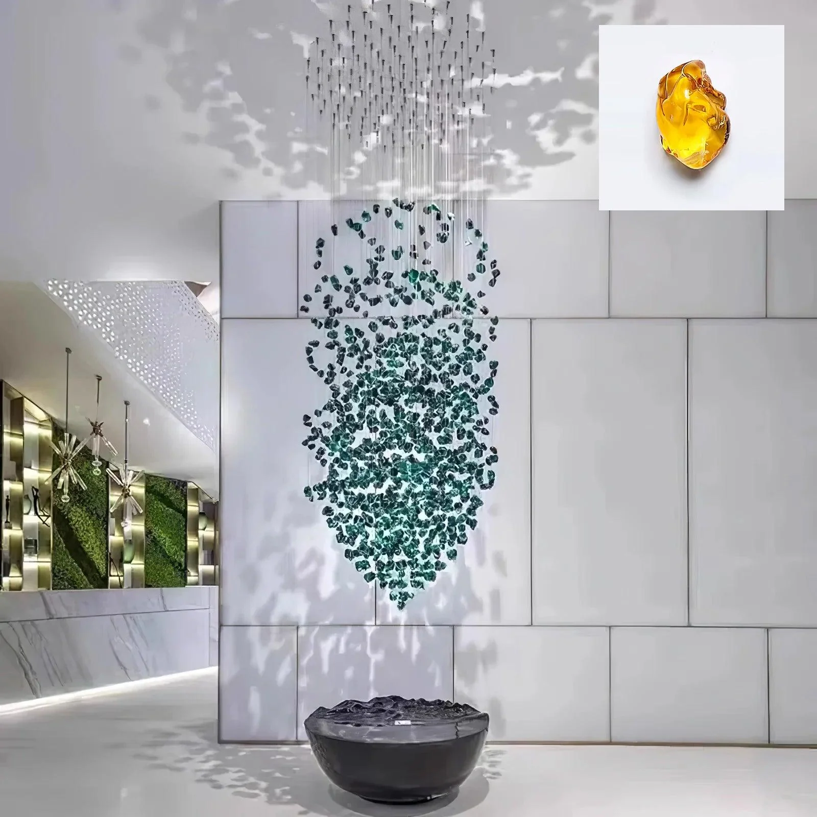 Crystal Stone Crystal Spiral Chandelier - Image 43