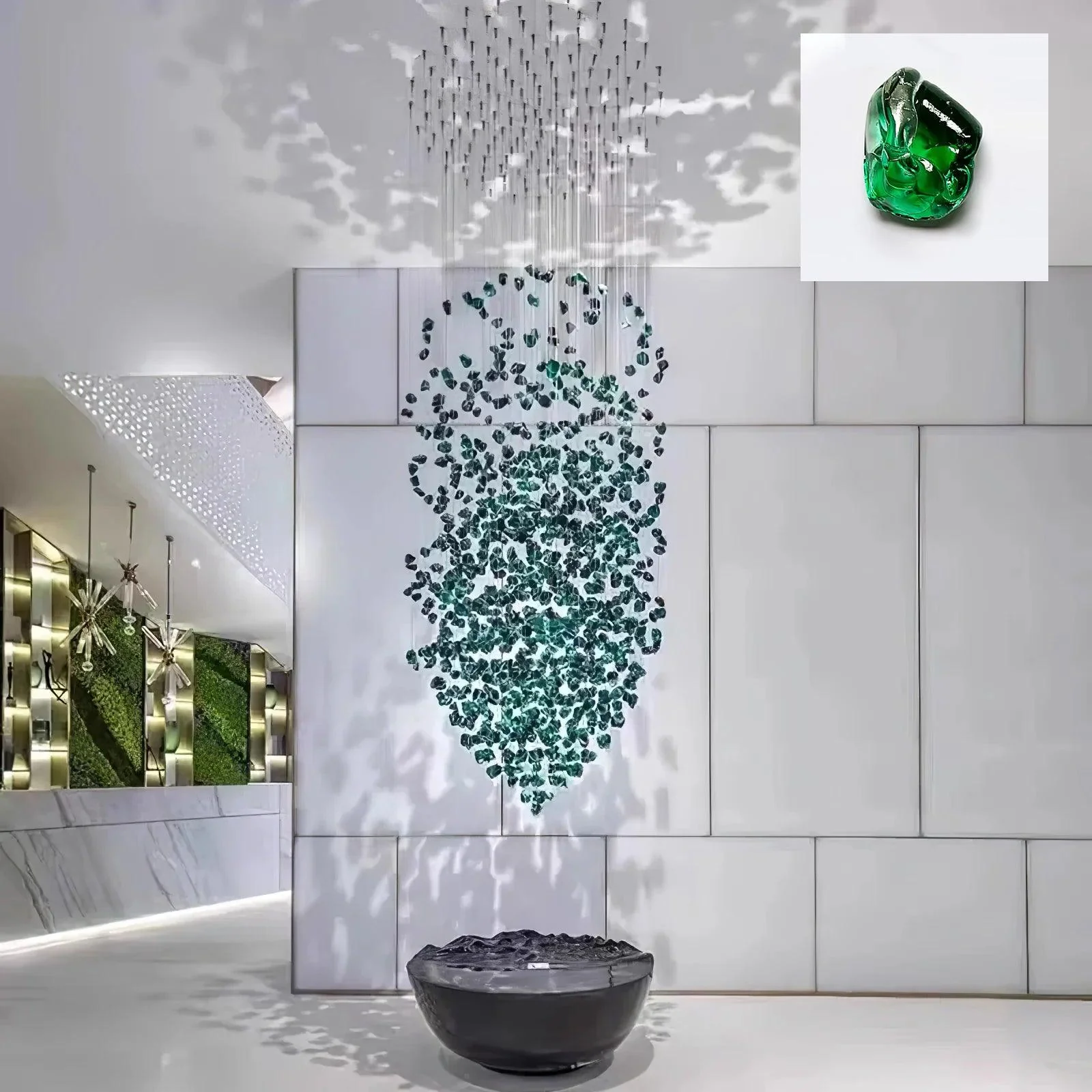 Crystal Stone Crystal Spiral Chandelier - Image 44