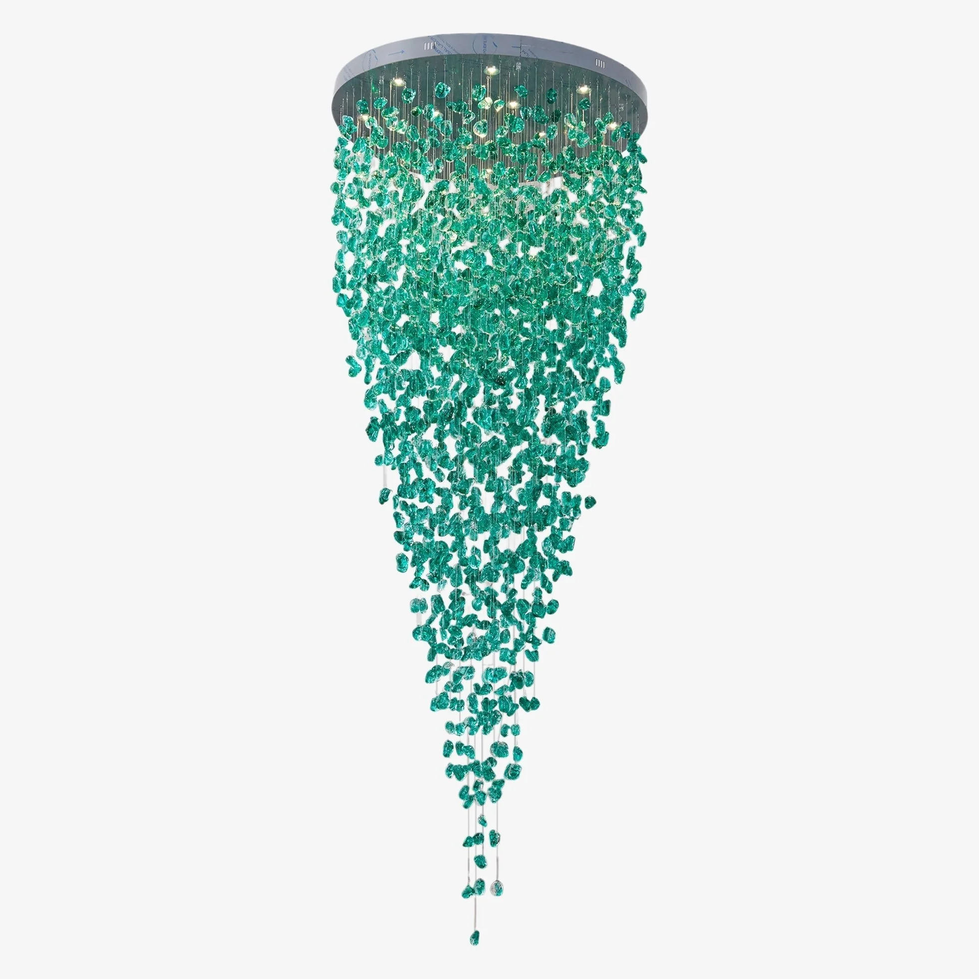 Crystal Stone Crystal Spiral Chandelier - Image 47