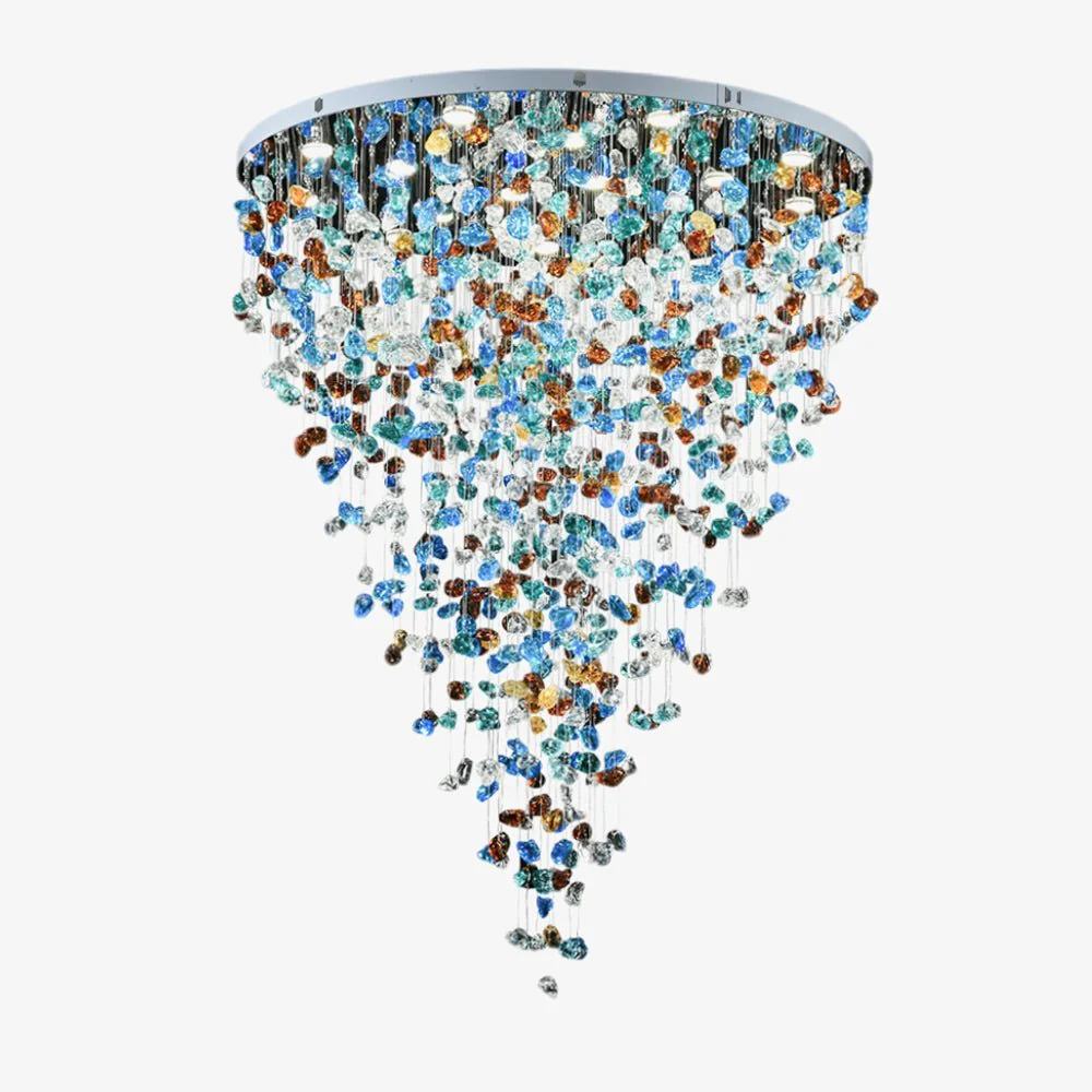 Crystal Stone Crystal Spiral Chandelier - Image 48