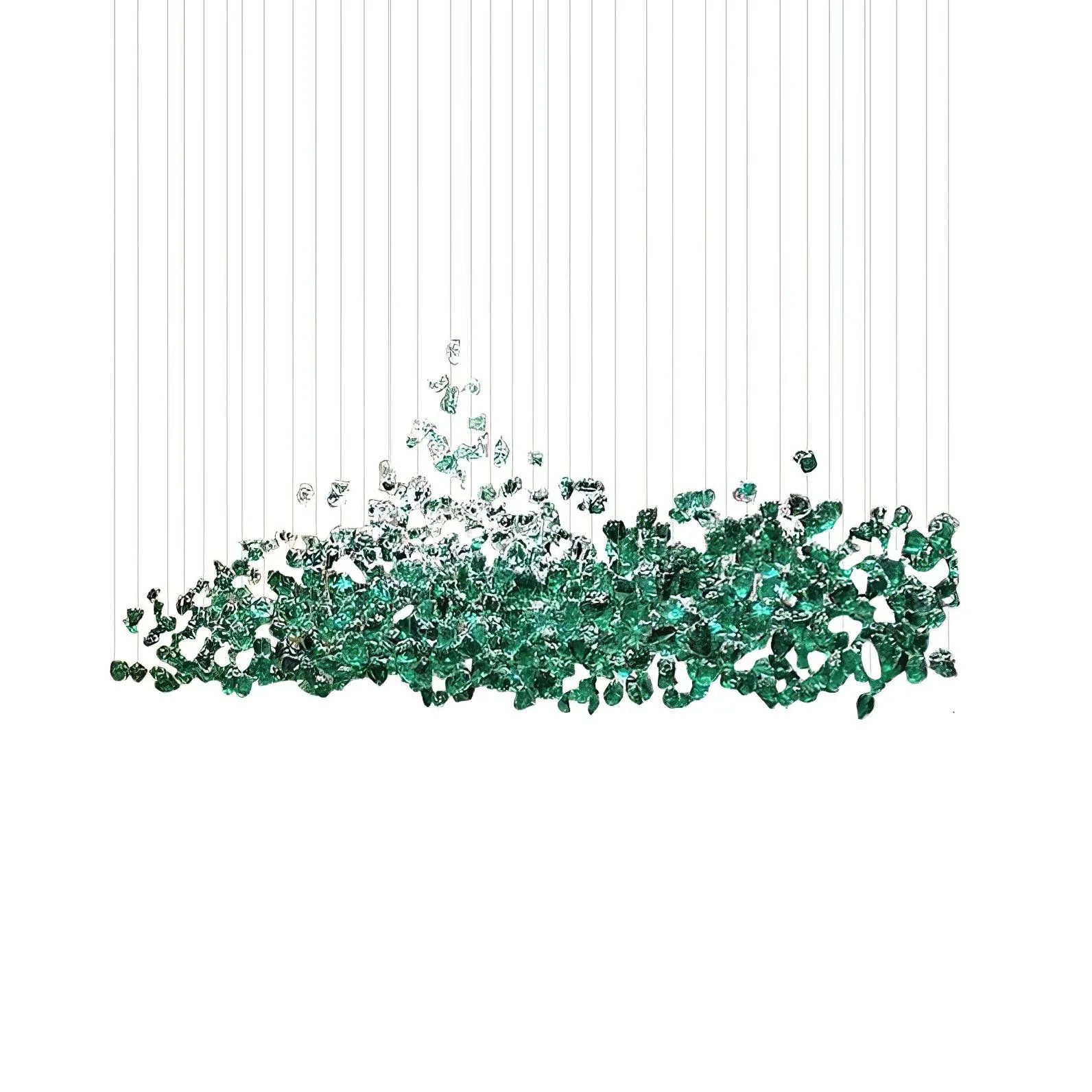 Crystal Stone Crystal Spiral Chandelier - Image 49