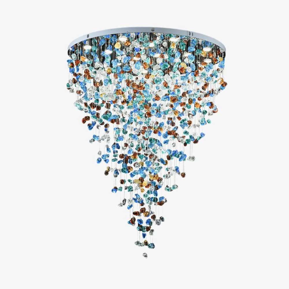 Crystal Stone Crystal Spiral Chandelier - Image 52