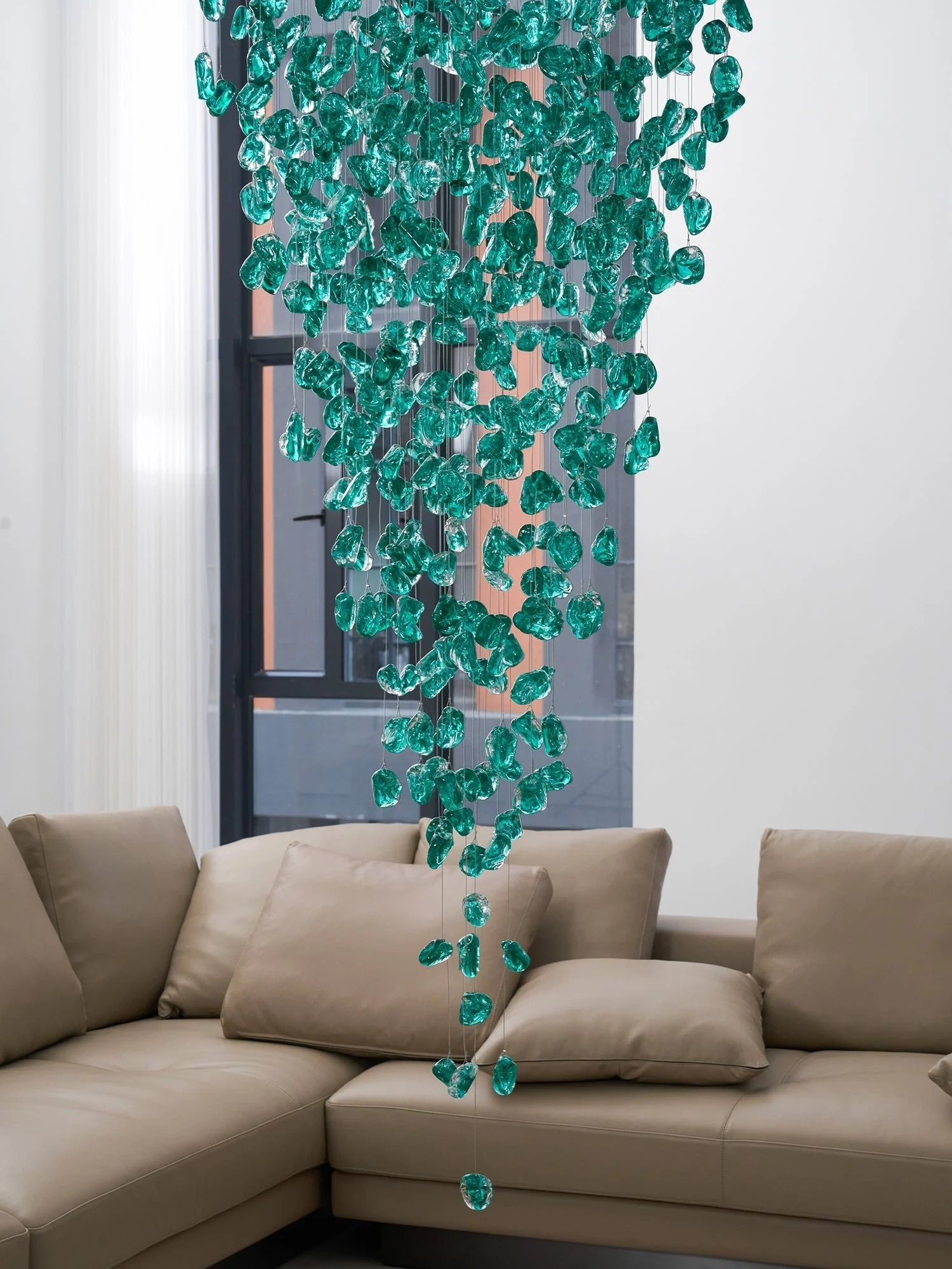 Crystal Stone Crystal Spiral Chandelier - Image 57