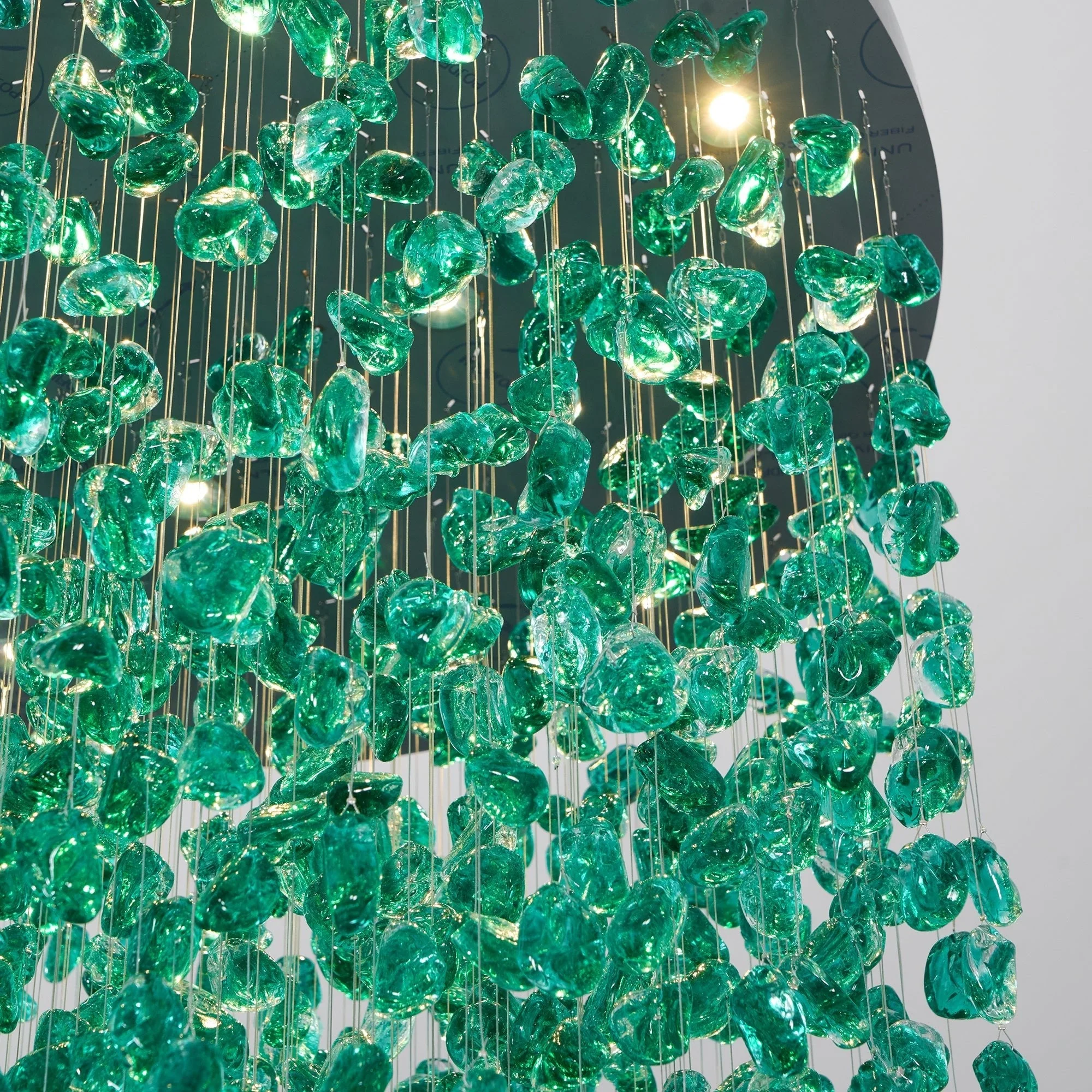 Crystal Stone Crystal Spiral Chandelier - Image 62