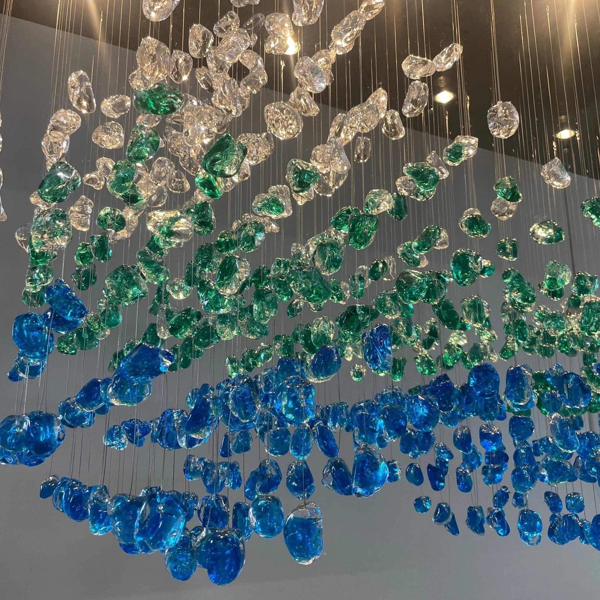 Crystal Stone Crystal Spiral Chandelier - Image 63