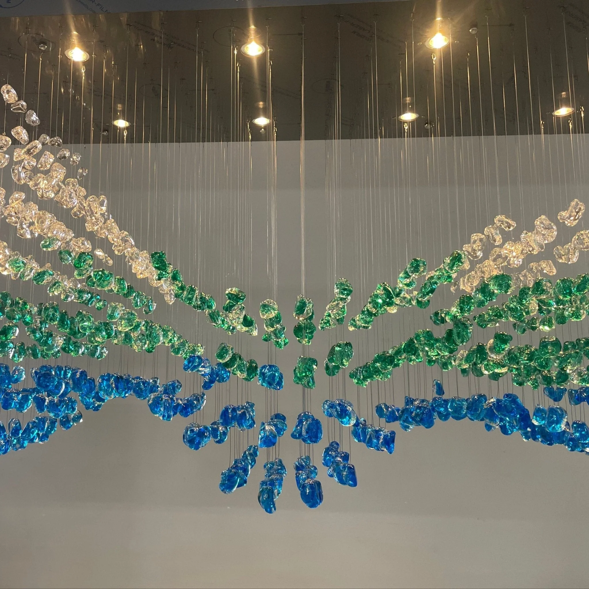 Crystal Stone Crystal Spiral Chandelier - Image 64