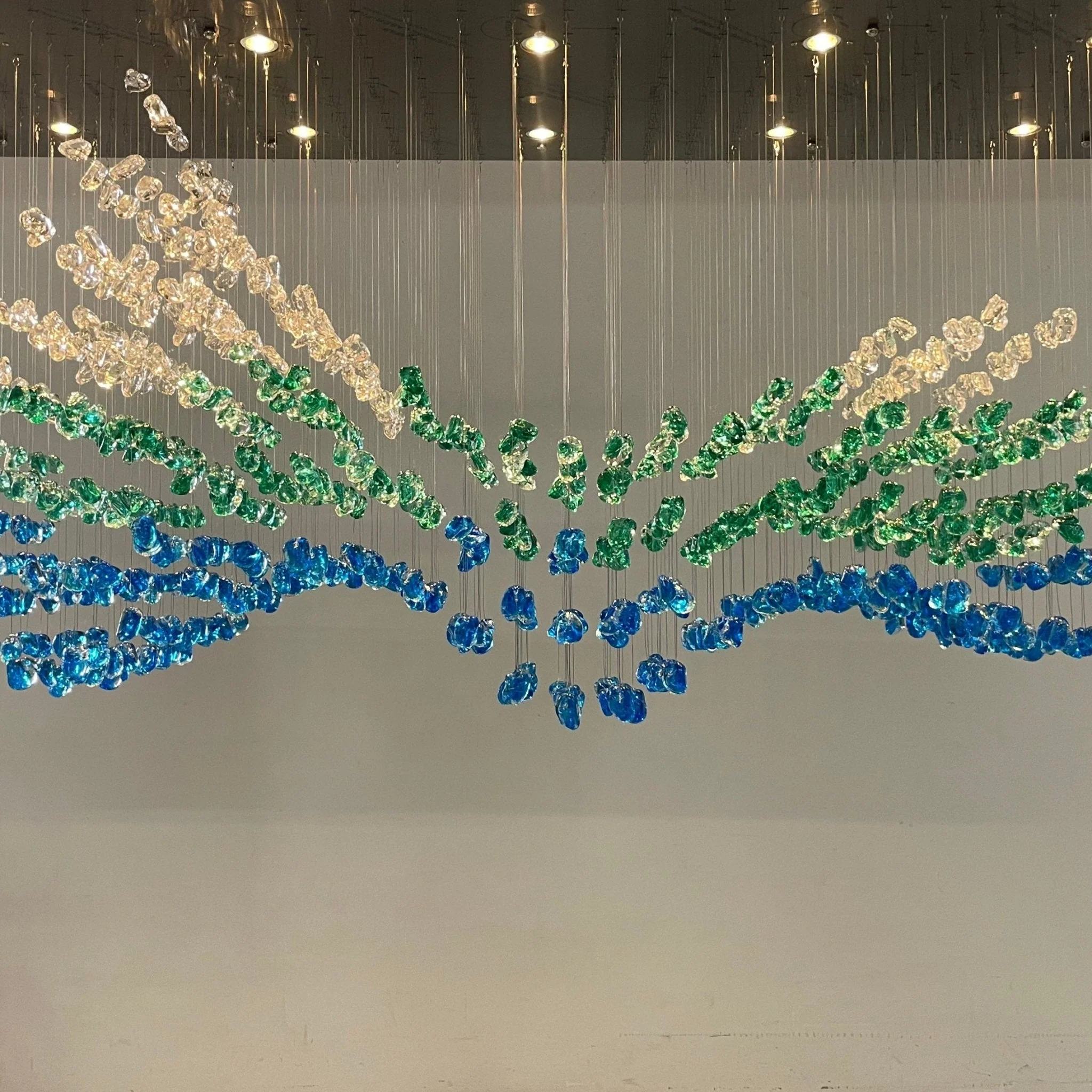 Crystal Stone Crystal Spiral Chandelier - Image 65