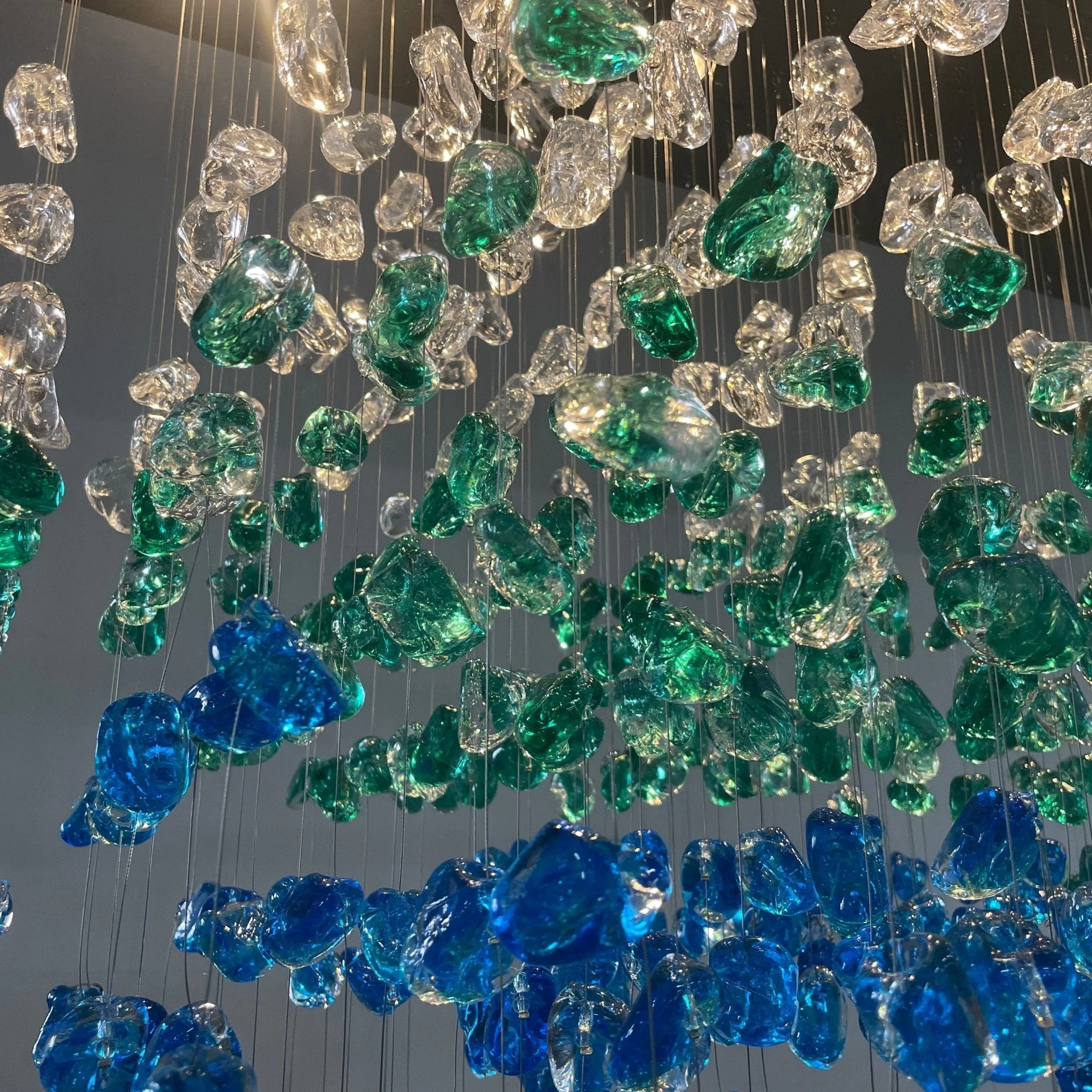 Crystal Stone Crystal Spiral Chandelier - Image 66