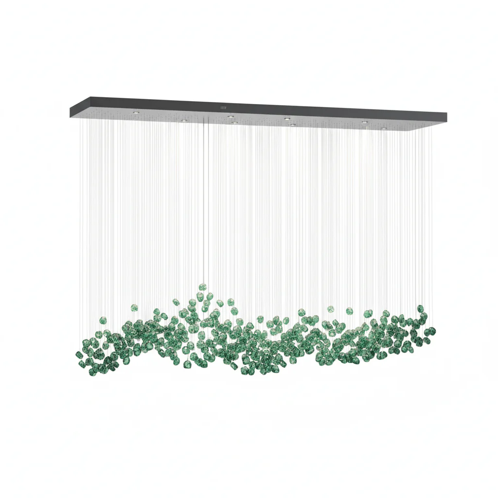 Crystal Stone Crystal Spiral Chandelier - Image 67