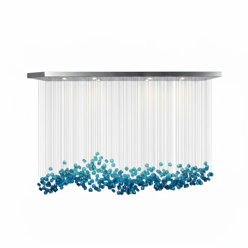 Crystal Stone Crystal Spiral Chandelier - Image 68