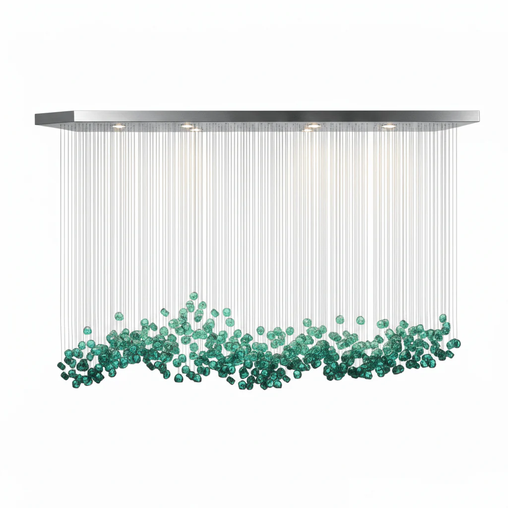 Crystal Stone Crystal Spiral Chandelier - Image 70