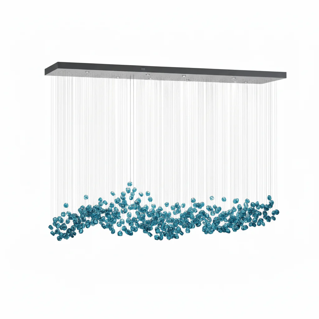 Crystal Stone Crystal Spiral Chandelier - Image 71