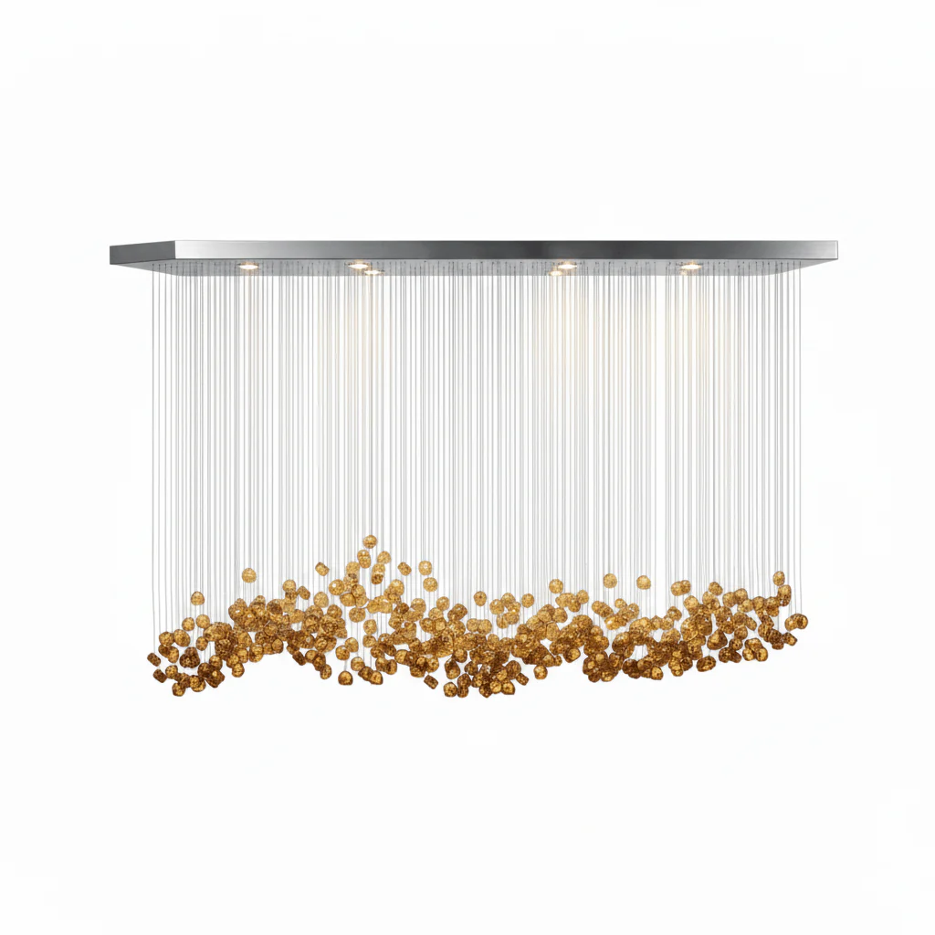 Crystal Stone Crystal Spiral Chandelier - Image 73