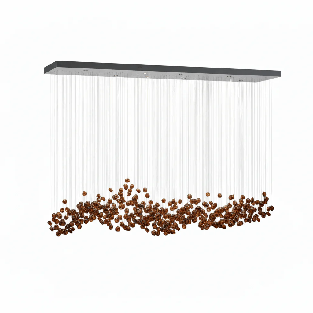 Crystal Stone Crystal Spiral Chandelier - Image 74
