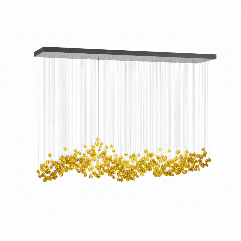Crystal Stone Crystal Spiral Chandelier - Image 75