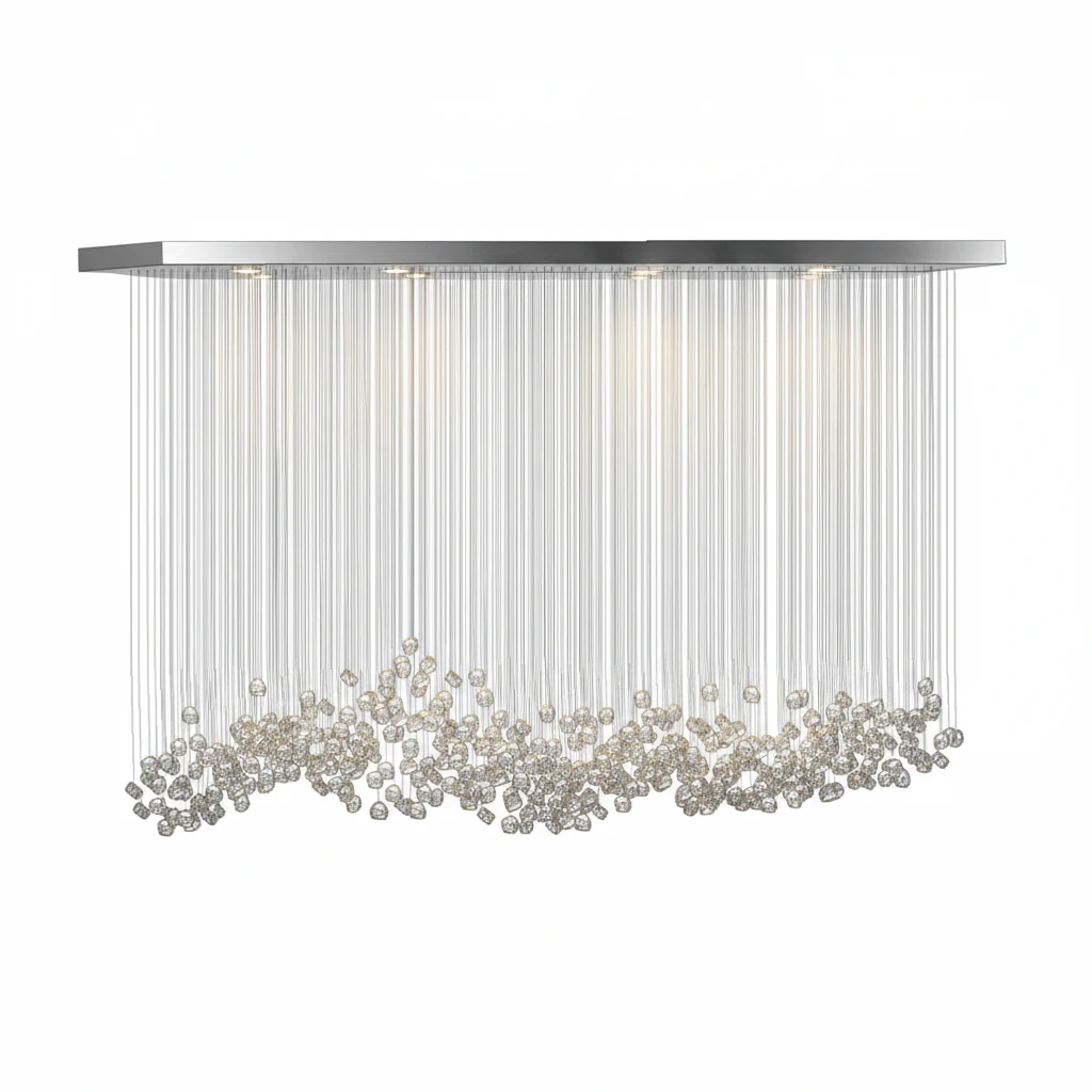 Crystal Stone Crystal Spiral Chandelier - Image 76