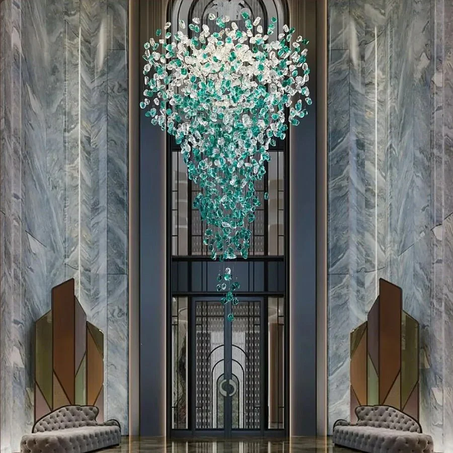 Crystal Stone Crystal Spiral Chandelier - Image 8